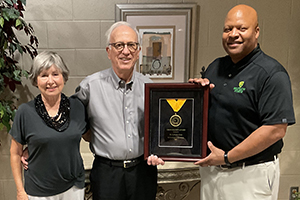 Left to right: Kathy Glass, Dr. A. Frank Glass, and Dr. Michael Torrence.