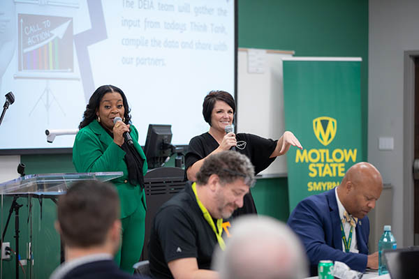 Pictured: Barbara Scales, Motlow’s Executive Director of Organizational Culture & Enrichment, and Dr. Joy Rich, Nissan’s Manager of Workforce Development.