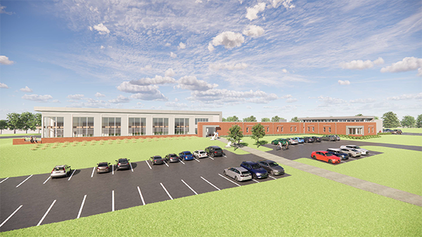 Rendering of the future ARTC facility for students to obtain training in Electric Vehicle Technology.