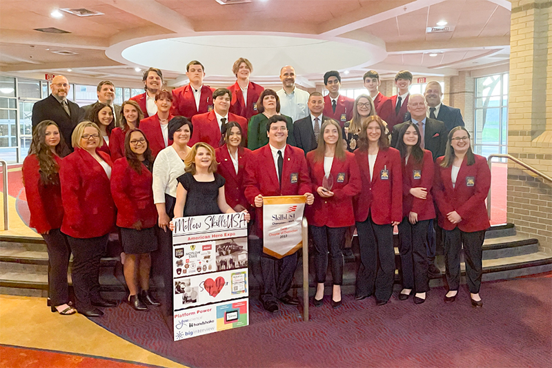 Pictured from left to right: Back row – Kenny Moffitt, Houston Austin, Jakob Raby, Adam Butler, Trenton Scrivnor, Eric Reynolds, Jorgan Petit, William Frisby, Elijah Webster, and Billy Smith Middle row – Trista Parton, Keely Ping, Francealyscia Buckner, Lance Rains, Dr. Amy Holder, Joseph Marco, Aspen Flarity, and Walter McCord