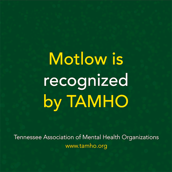 Green graphic that says Motlow is recognized by TAMHO