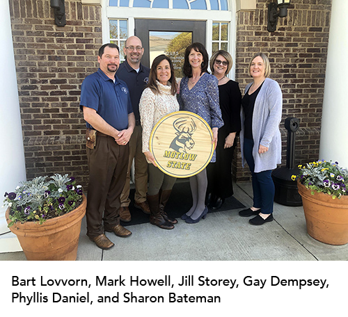 Bart Lovvorn, Mark Howell, Jill Storey, Gay Dempsey,  Phyllis Daniel, and Sharon Bateman