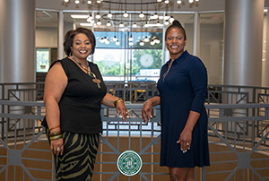 Motlow’s Executive Director of Diversity, Equity, Inclusion, and Compliance Barbara Scales, left, and Director of Recruitment and New Student Services Dr. Erica Lee recently completed the Tennessee Board of Regents (TBR) Maxine Smith Fellows Program. They are among 17 faculty and staff members from colleges and universities across Tennessee who completed the year-long leadership development program.