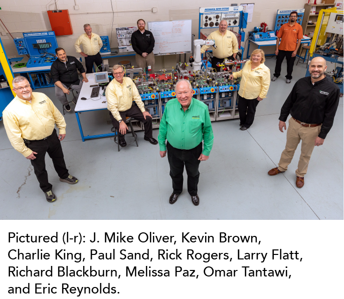 Pictured (l-r): J. Mike Oliver, Kevin Brown, Charlie King, Paul Sand, Rick Rogers, Larry Flatt, Richard Blackburn, Melissa Paz, Omar Tantawi, and Eric Reynolds.